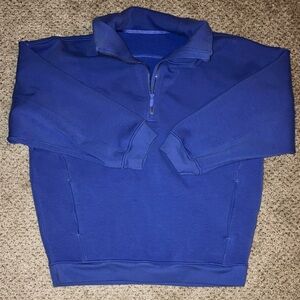 Lululemon Women’s L/XL Blue Heavy Fleece Quarter Zip-Up Sweatshirt